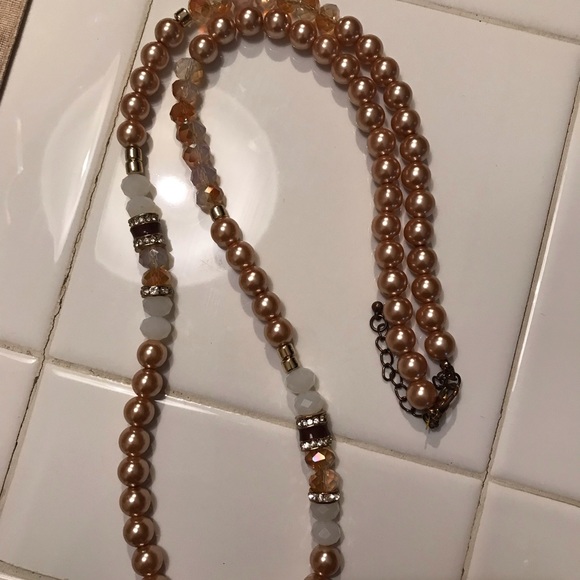 Champagne Fashion Necklace - Picture 3 of 5